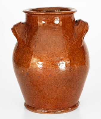 Eastern Tennessee Redware Jar, second or third quarter 19th century