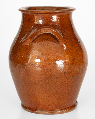 Eastern Tennessee Redware Jar, second or third quarter 19th century