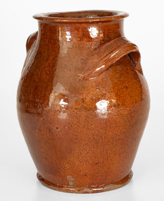 Eastern Tennessee Redware Jar, second or third quarter 19th century