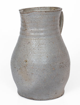 Attrib. John Wesley Carpenter, Carroll County, VA Salt-Glazed Stoneware Pitcher, fourth quarter 19th century