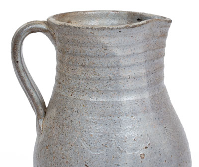 Attrib. John Wesley Carpenter, Carroll County, VA Salt-Glazed Stoneware Pitcher, fourth quarter 19th century