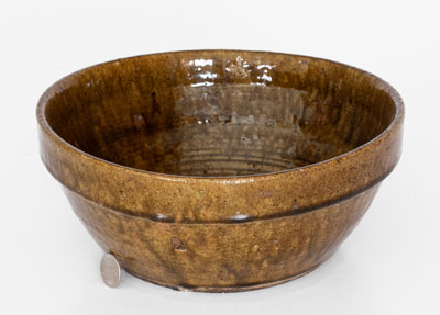 Crawford County, Georgia Stoneware Bowl, late 19th or early 20th century