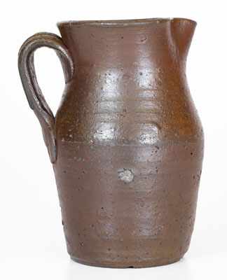 Rare Small Stoneware Pitcher Stamped T B L (Thomas B. Love Pottery, McMinn County, TN), c1830-60