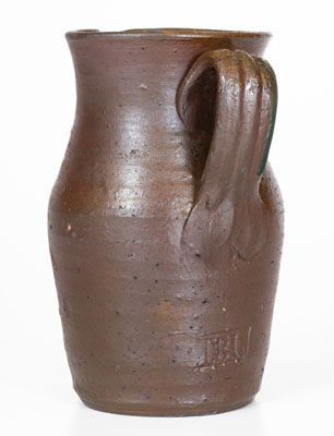 Rare Small Stoneware Pitcher Stamped T B L (Thomas B. Love Pottery, McMinn County, TN), c1830-60