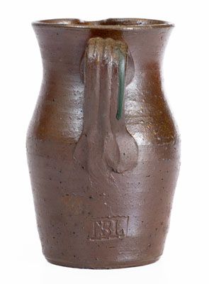 Rare Small Stoneware Pitcher Stamped T B L (Thomas B. Love Pottery, McMinn County, TN), c1830-60