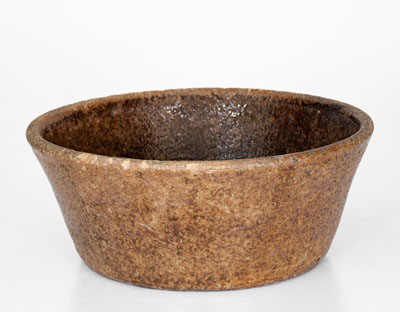 Alkaline-Glazed Stoneware Bowl, possibly Edgefield District, South Carolina, late 19th century