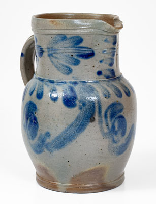 Attrib. Grier Pottery, Chester County, PA Half-Gallon Stoneware Pitcher, circa 1860