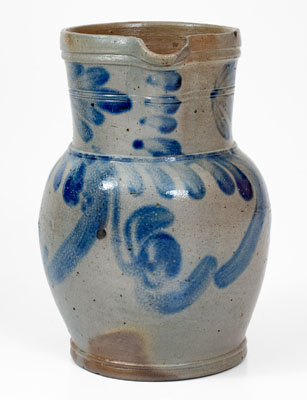 Attrib. Grier Pottery, Chester County, PA Half-Gallon Stoneware Pitcher, circa 1860