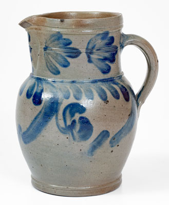 Attrib. Grier Pottery, Chester County, PA Half-Gallon Stoneware Pitcher, circa 1860