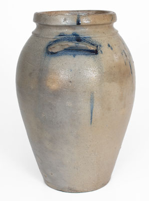 Cobalt-Decorated Stoneware Jar, probably Rockbridge County, VA, circa 1830