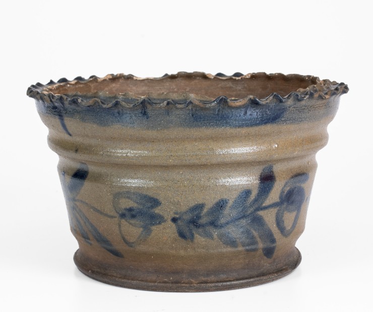 Decker Pottery, Washington County, Tennessee Stoneware Flowerpot