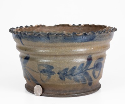 398. Pottery,Flowerpot,Cobalt,TN,Decker (830)