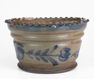 398. Pottery,Flowerpot,Cobalt,TN,Decker (830)