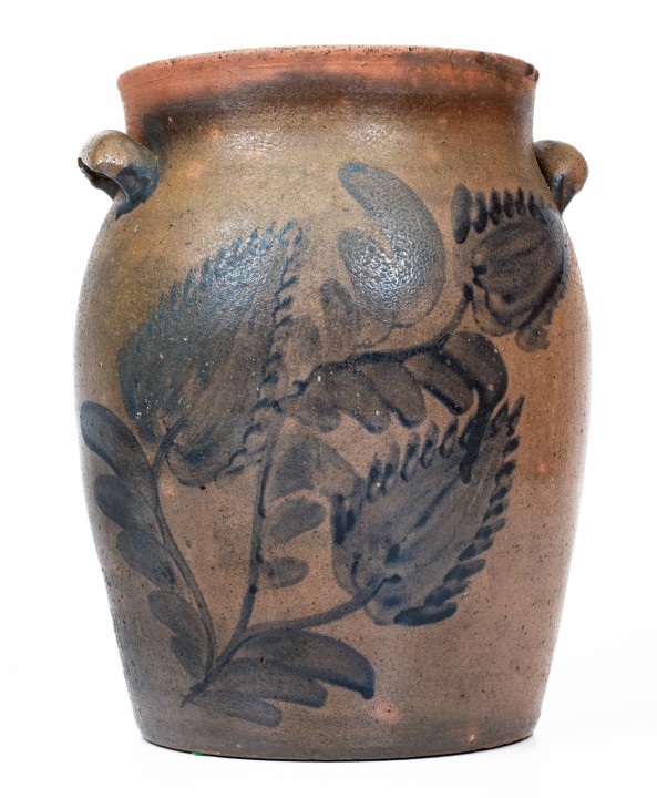 S. BELL, Samuel Bell, Winchester or Strasburg, VA Stoneware Jar, c1840