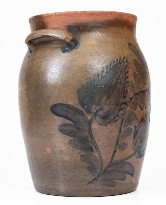 411. Pottery,Pitcher,Cobalt,VA- S. BELL Jar (843)