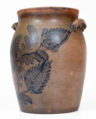 411. Pottery,Pitcher,Cobalt,VA- S. BELL Jar (843)