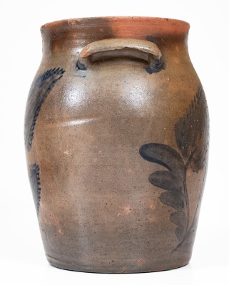 411. Pottery,Pitcher,Cobalt,VA- S. BELL Jar (843)