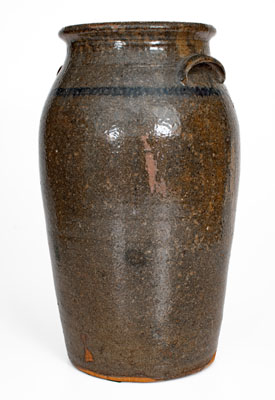 Rare Ten-Gallon Stoneware Churn attrib. Joe 