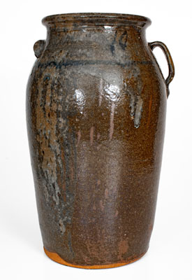 Rare Ten-Gallon Stoneware Churn attrib. Joe 