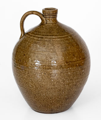 Lincoln County, North Carolina Alkaline-Glazed Stoneware Jug, mid 19th century