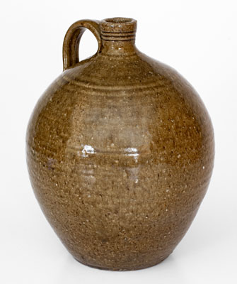 Lincoln County, North Carolina Alkaline-Glazed Stoneware Jug, mid 19th century