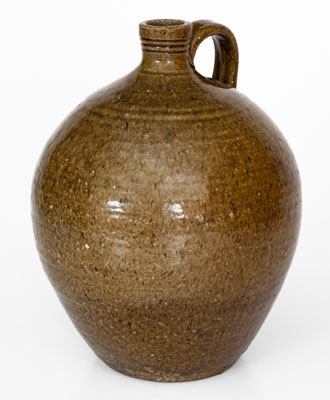 Lincoln County, North Carolina Alkaline-Glazed Stoneware Jug, mid 19th century