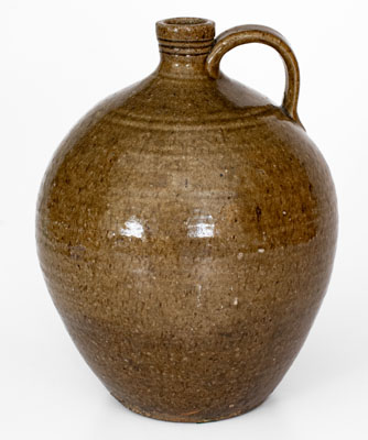 Lincoln County, North Carolina Alkaline-Glazed Stoneware Jug, mid 19th century