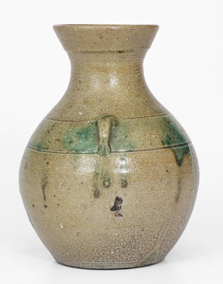 JUGTOWN WARE, North Carolina Salt-Glazed Stoneware Vase, circa 1930