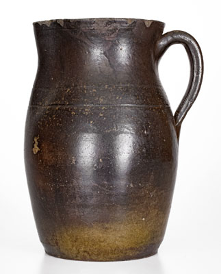 Rare W GRINSTAFF, Knox County, Tennessee Stoneware Pitcher, c1885-1895