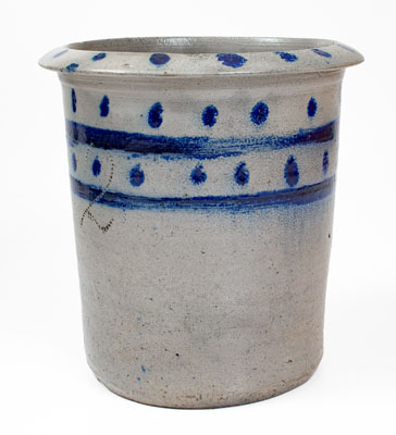 Scarce Two-Gallon Cobalt-Decorated Stoneware Jar attrib. Craven Family, Randolph or Moore Counties, NC