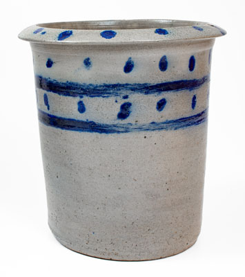 Scarce Two-Gallon Cobalt-Decorated Stoneware Jar attrib. Craven Family, Randolph or Moore Counties, NC