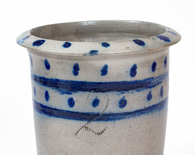 Scarce Two-Gallon Cobalt-Decorated Stoneware Jar attrib. Craven Family, Randolph or Moore Counties, NC