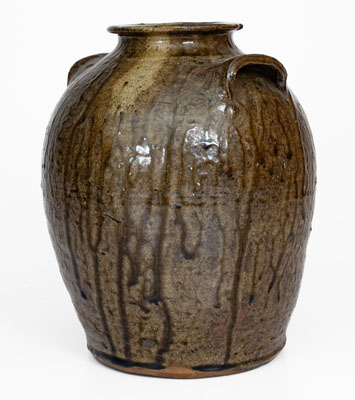 Alkaline-Glazed Stoneware Jar, possibly Thomas Owenby, Union District, SC, circa 1860