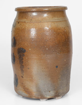 Stoneware Jar w/ Elaborate Freehand Cobalt Decoration, attrib. David H. and William Weaver, Knoxville, TN