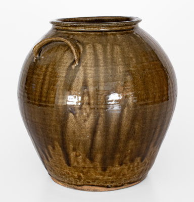 Catawba Valley, North Carolina Alkaline-Glazed Stoneware Jar, second half 19th century