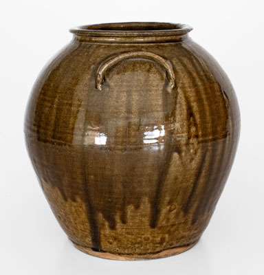 Catawba Valley, North Carolina Alkaline-Glazed Stoneware Jar, second half 19th century