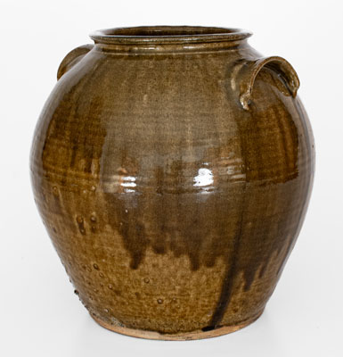 Catawba Valley, North Carolina Alkaline-Glazed Stoneware Jar, second half 19th century