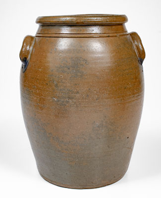 Extremely Rare WEAVER & BRO / Knoxville / Tenn Three-Gallon Stoneware Jar, c1872-1882