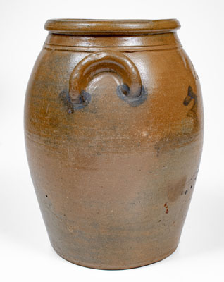 Extremely Rare WEAVER & BRO / Knoxville / Tenn Three-Gallon Stoneware Jar, c1872-1882