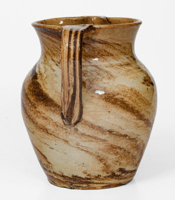 Stoneware Swirl Pitcher attrib.  Propst Pottery, Vale, North Carolina, circa 1930