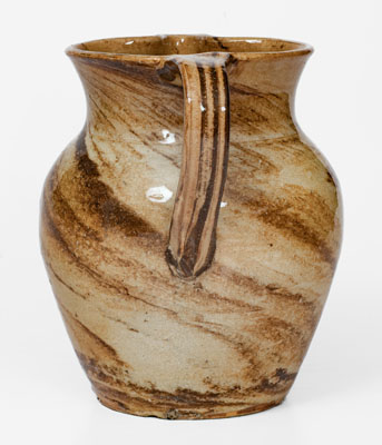 Stoneware Swirl Pitcher attrib.  Propst Pottery, Vale, North Carolina, circa 1930