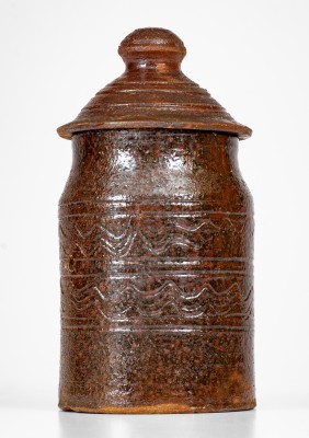 Redware Jar attrib. Hinkle-Mort Pottery, Jefferson County, Tennessee