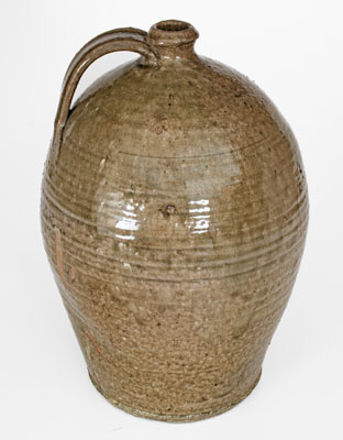 Highly Important Thomas Owenby, Union District, SC 1864 Stoneware Jug: 