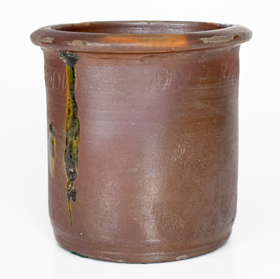 Salt-Glazed Stoneware Jar, Stamped HARMON Three Times, Moses P. Harmon, Greene County, TN