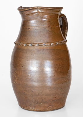 Brown-Glazed Stoneware Pitcher, attrib. Craven Family, Henderson County, Tennessee