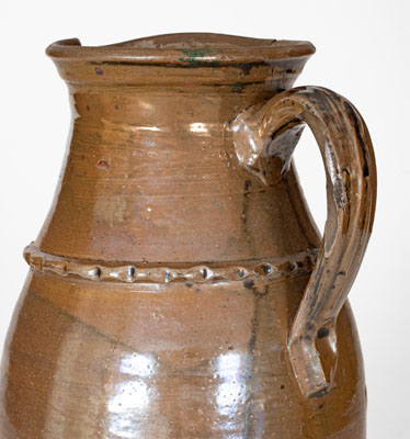 Brown-Glazed Stoneware Pitcher, attrib. Craven Family, Henderson County, Tennessee