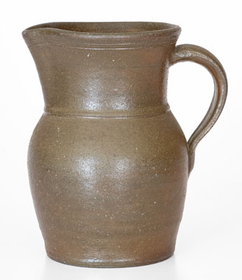 Small-Sized Salt-Glazed Stoneware Pitcher Inscribed 