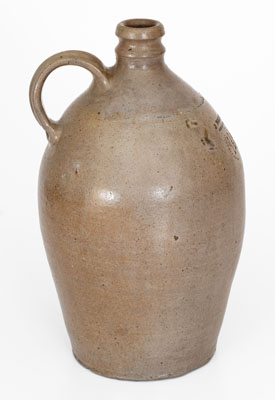 Scarce J. MILLER, / WHEELING Va Salt-Glazed Stoneware Jug, circa 1830