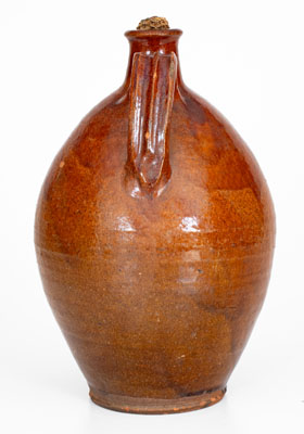 Carter County, Tennessee Redware Jug, circa 1820-1840