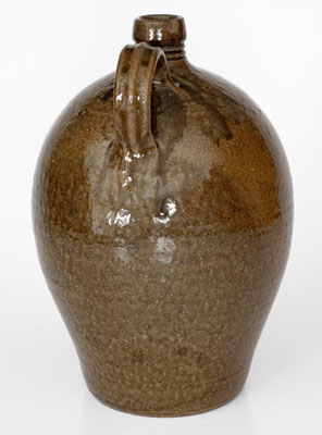 Two-Gallon DS (Daniel Seagle, Vale, North Carolina) Alkaline-Glazed Stoneware Jug, circa 1840